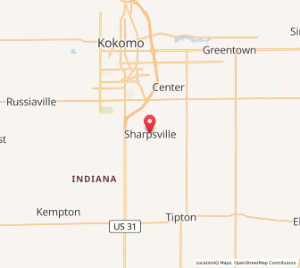 Map of Sharpsville, Indiana