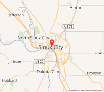 Map of Kota Sioux, Iowa