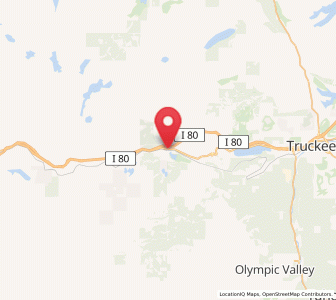 Map of Soda Springs, California
