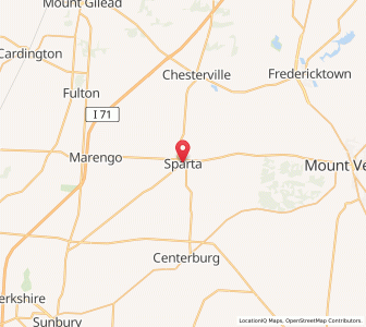 Map of Sparta, Ohio