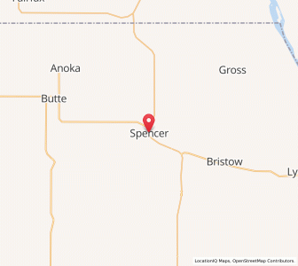 Map of Spencer, Nebraska