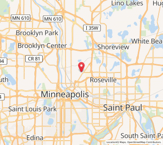 Map of St. Anthony, Minnesota
