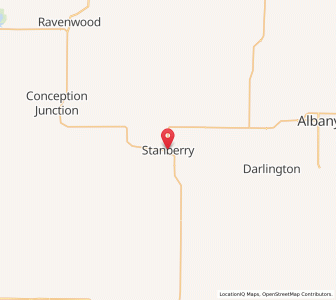 Map of Stanberry, Missouri