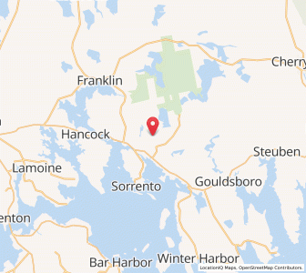 Map of Sullivan, Maine