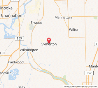 Map of Symerton, Illinois