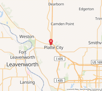 Map of Tracy, Missouri
