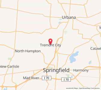 Map of Tremont City, Ohio