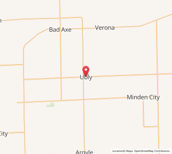 Map of Ubly, Michigan