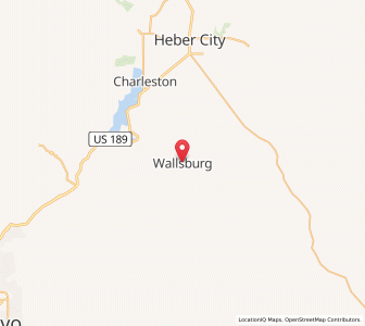 Map of Wallsburg, Utah