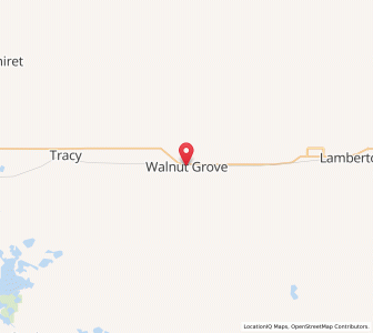 Map of Walnut Grove, Minnesota