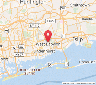 Map of West Babylon, New York