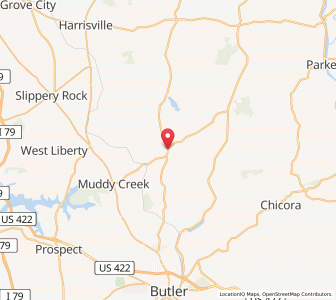 Map of West Sunbury, Pennsylvania