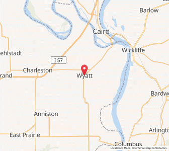 Map of Wyatt, Missouri